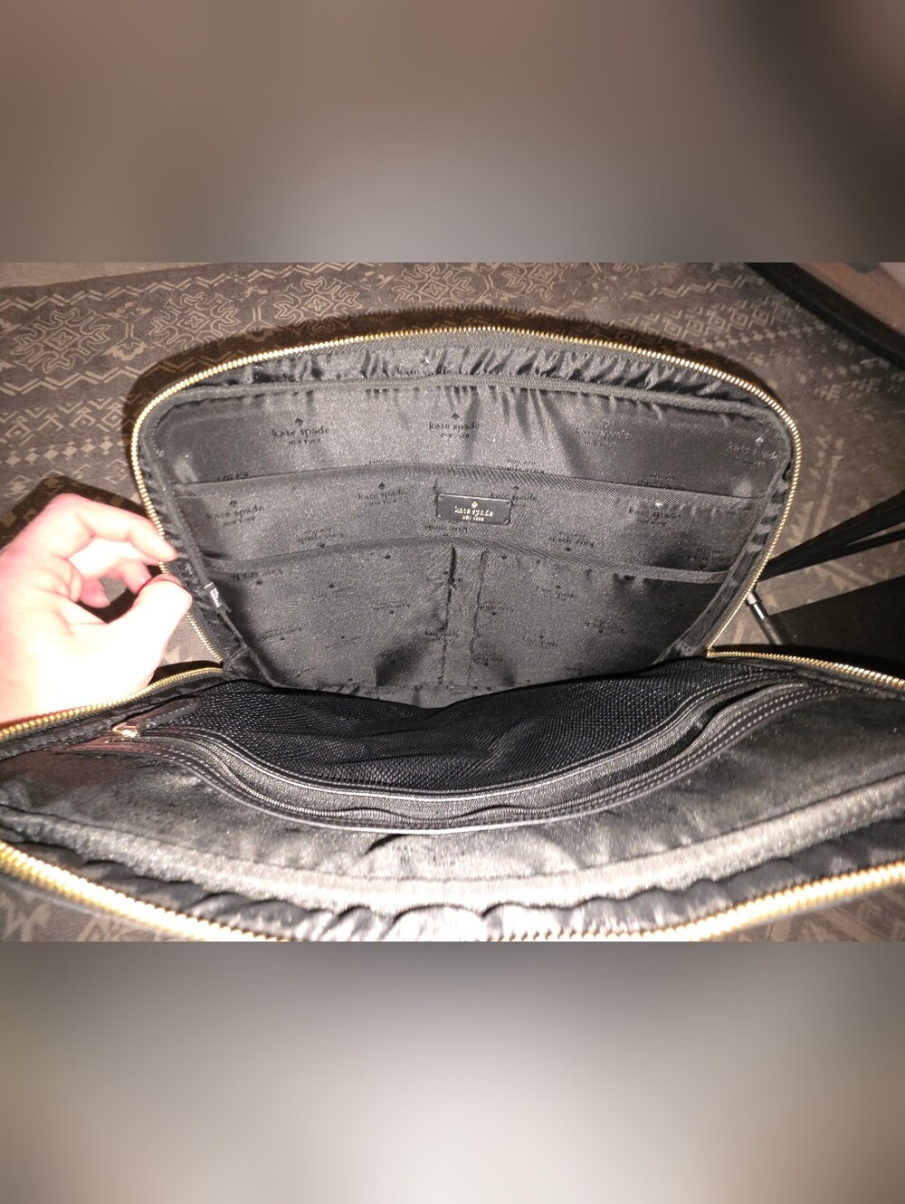 Kate Spade New York Black Nylon Laptop Bag – Fits 15" Laptop - Picture 6 of 11